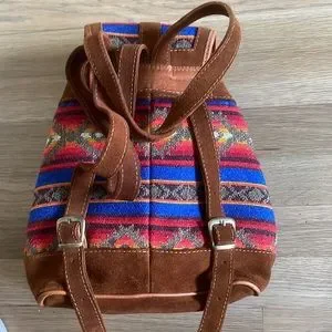 Bags | Suede Backpack Southwestern Wool Ecuador | Poshmark display picture 2